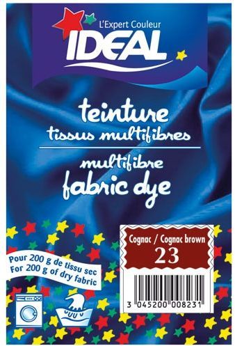 Teinture pour tissu multifibres - 15 g - cognac