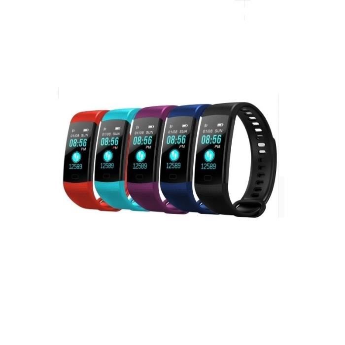 Montre Bracelet Intelligente Etanche pour Sports et Loisirs - Y5 - Violet Montre Bracelet Intelligente Etanche pour Sports et Loisirs - Y5 - Violet