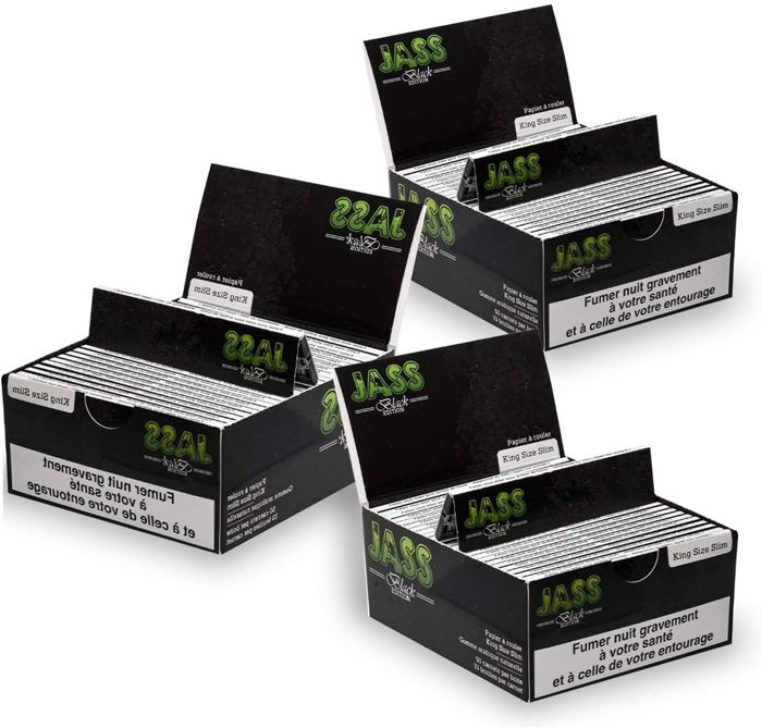 Lot de 50 carnets de Feuilles à rouler Jass Slim King Size Classique meilleur p