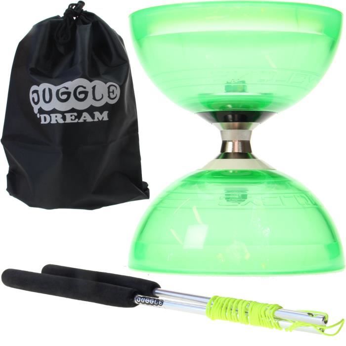 Acrobat Coffret Diabolo Vert Clair avec Baguettes Aluminium – Performance et Élégance
