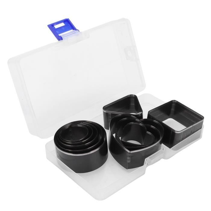 Rockible Kit De Découpe Cuir Rond – Matrices Acier Inoxydable 80 Mm à 120 Mm – Outils Précision Artisanat Cuir