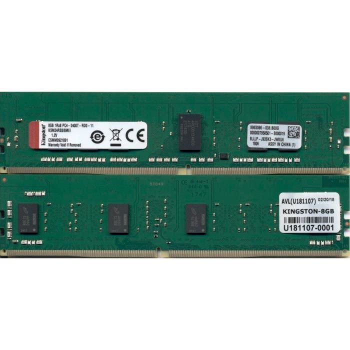 Kingston Server Premier DDR4 module 8 Go DIMM 288 broches 2400 MHz / PC4 19200 CL17 1.2 V mémoire enregistré ECC - vue 2