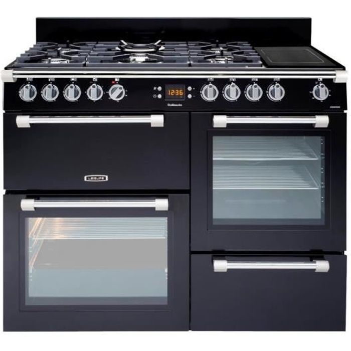 Leisure Cookmaster CK110F324K Cuisinière (four à deux étages) pose libre largeur : 110 cm profondeur : 60 cm hauteur : 90 cm… - Leisure