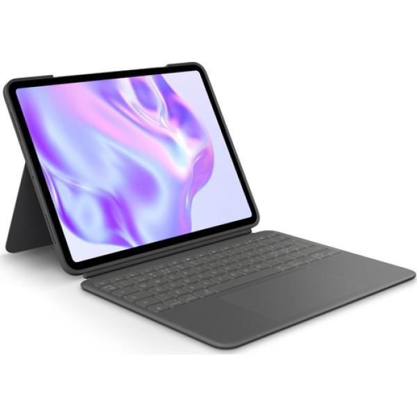 Clavier et étui Logitech Combo Touch - Graphite - iPad Pro 13 pouces - Rétroéclairé - Trackpad - QWERTY