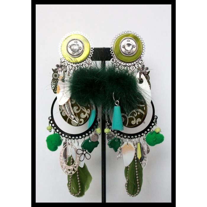 BIJOUX LOL - LOLILOTA BOUCLES D'OREILLES EMAIL ALICE PERLE BLEUE