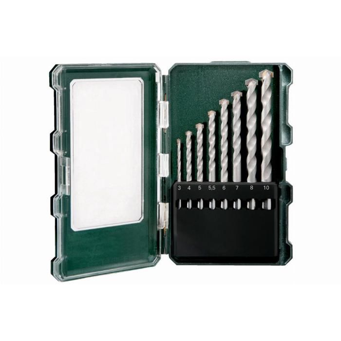 Coffret de forets pierre Metabo 626706000 8 pièces design spécial Metabo suspension Euro rétractable