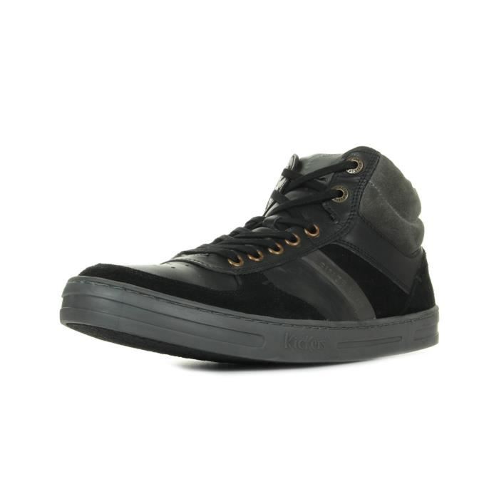 basket haute noire homme