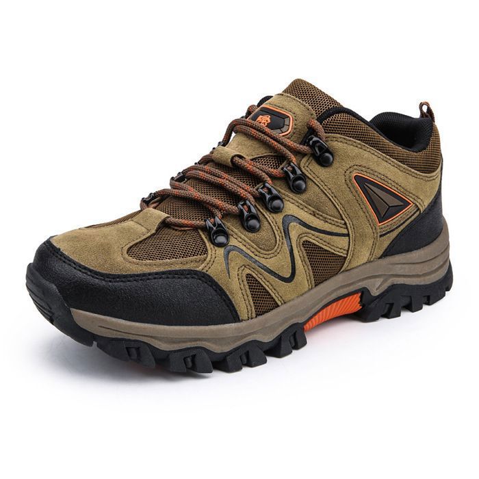 Chaussures de Randonnée en Plein Air Imperméable Antidérapant - Marron - Adulte - Mixte
