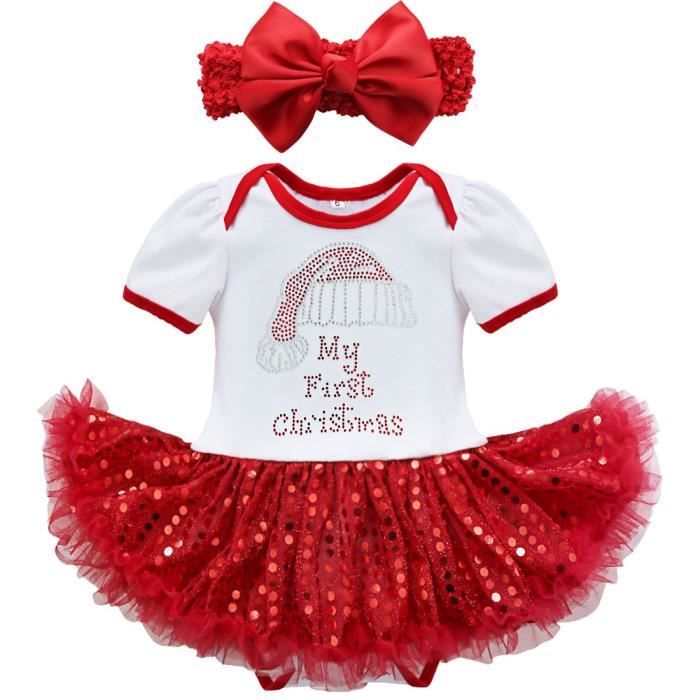 Bebe Fille Ensemble Vetements Noel Christmas Costume Pere Noel Cadeau 3 18 Mois Rouge Cdiscount Pret A Porter