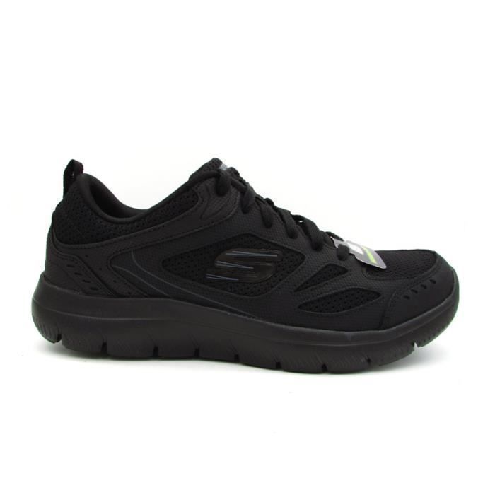 Skechers Baskets SKECHERS SUMMITS SOUTH RIM - Noir - 52812-BBK - Lacets - Adulte