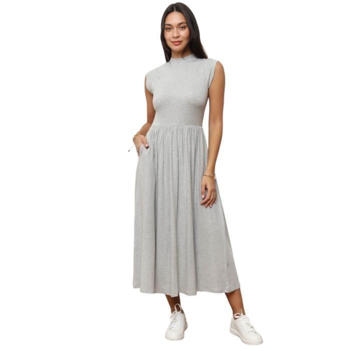Robe évasée Sans Manches ALINA GERMAN Colorblockée – Taille S, Occasion Comme Neuve
