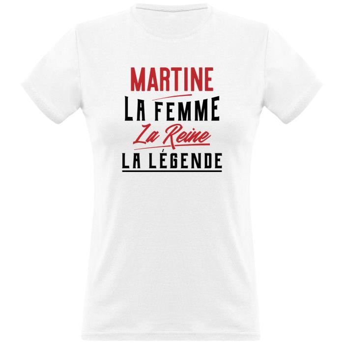 T-shirt femme coloris clair Lou rébus – La femme, la reine, la légende
