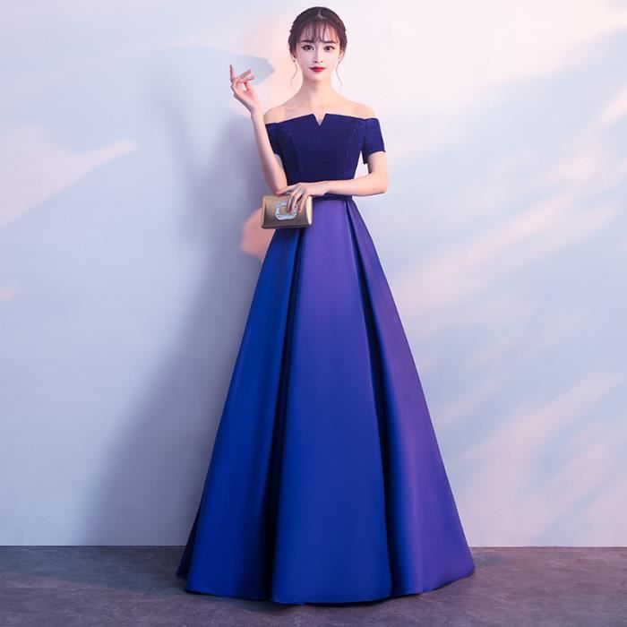 Pink 34 One Shoulder Evening Gown Women 2021 New Long Elegant Company Annual Meeting Party Dress Bleu Cdiscount Pret a Porter