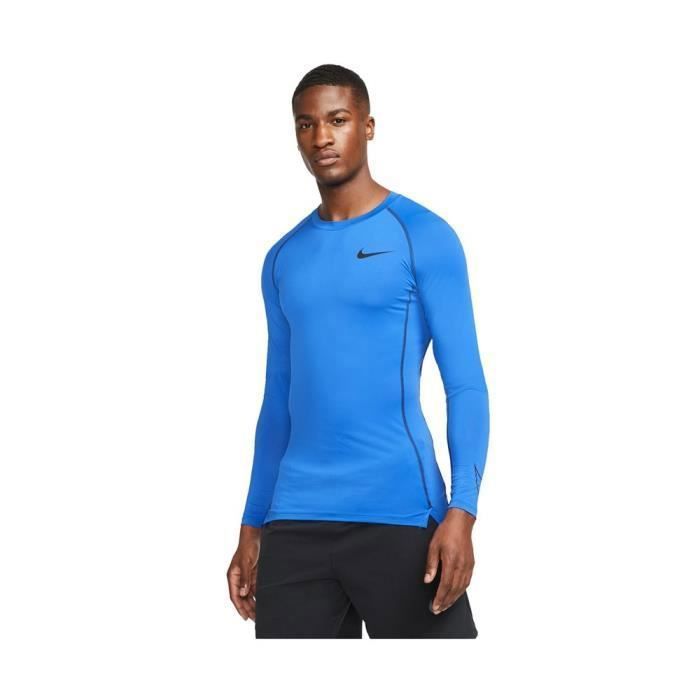 T-Shirt Nike Pro Tight Top Bleu - Homme/Adulte - NIKE Bleu - Cdiscount Sport