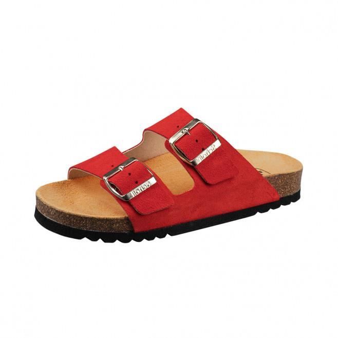 Sandale Femme SCHOLL JOSEPHINE Suede Rouge Daim Nubuck