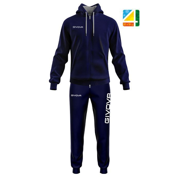 Survêtement - GIVOVA - Poker - Navy Blue - XL - Homme - Football - Manches Longues Survêtement - GIVOVA - Poker - Navy Blue - XL - Homme - Football - Manches Longues
