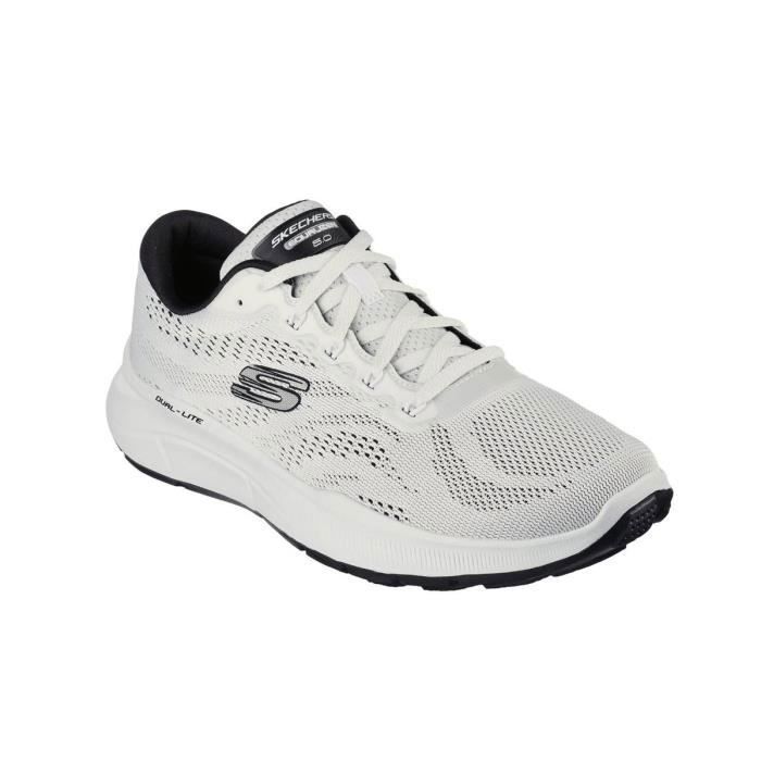 SKECHERS EQUALIZER 5.0 NEW INTERVAL WHITE BLACK HOMME