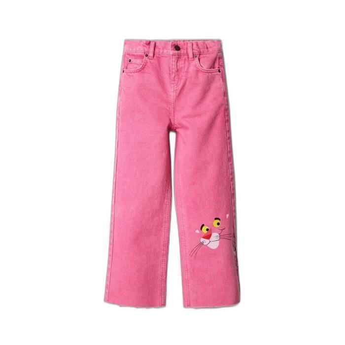 NEUF Jean FILLE corail stretch – Taille 4 à 12 ans