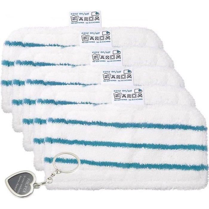 Lasuroa 6pcs Réutilisables Accessoires Pour Nettoyeurs Vapeur, 3 Bleus