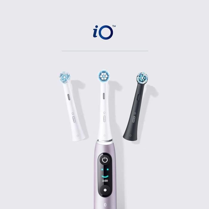 Tête de brosse - ORAL-B - iO Ultimate Clean - 4 pièces - Noir - Compatible Oral-B iO