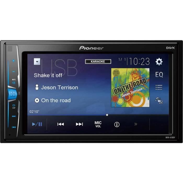 Pioneer MVHA100V Solution embarquée double DIN port pour commande au volant, connexion possible