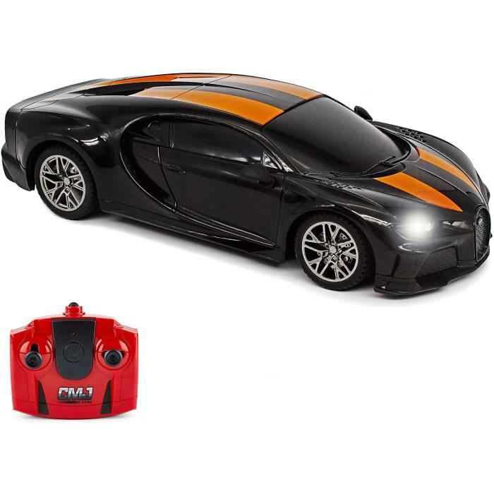Voiture Télécommandée Bugatti Divo 1:24 CMJ - Licence Officielle, Feux LED, 2.4GHz, Bleue