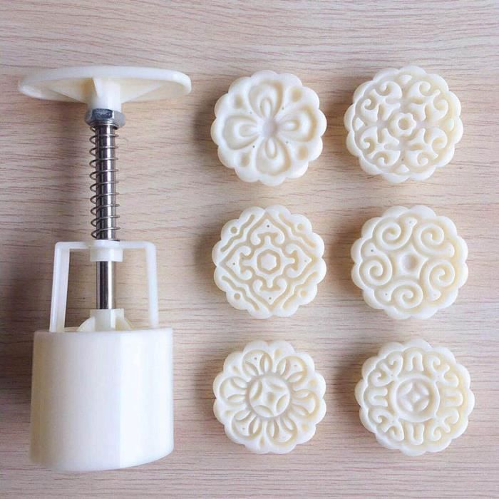 Tampons En Plastique Fleur Pour Gâteau De Lune - Moule à Pâtisserie Festival Mi-Automne