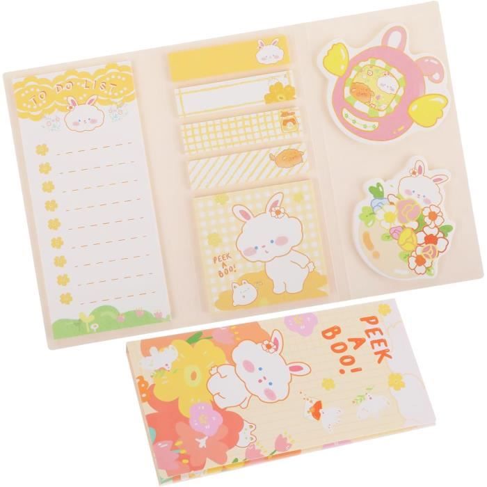 Lot 26 Mini Post-its Animaux Mignons Multicolores – Notes Adhésives Pour Enfants, Étudiants, Bureau