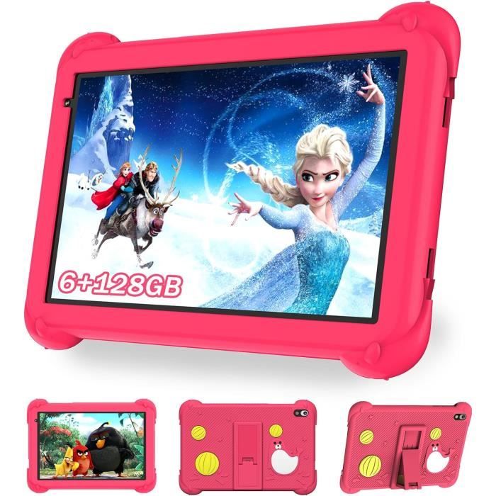 Tablet Para Niños 9 Pulgadas Android 15 Gemini AI, 12GB RAM+32GB ROM(TF 1TB),Octa-Core, 5G WiFi 6, GMS Certified, BT 5.0, 8+5MP, 5000mAh,Widevine L1 ,BT5.0,Control Parental Tablet Con EVA Funda-Rojo