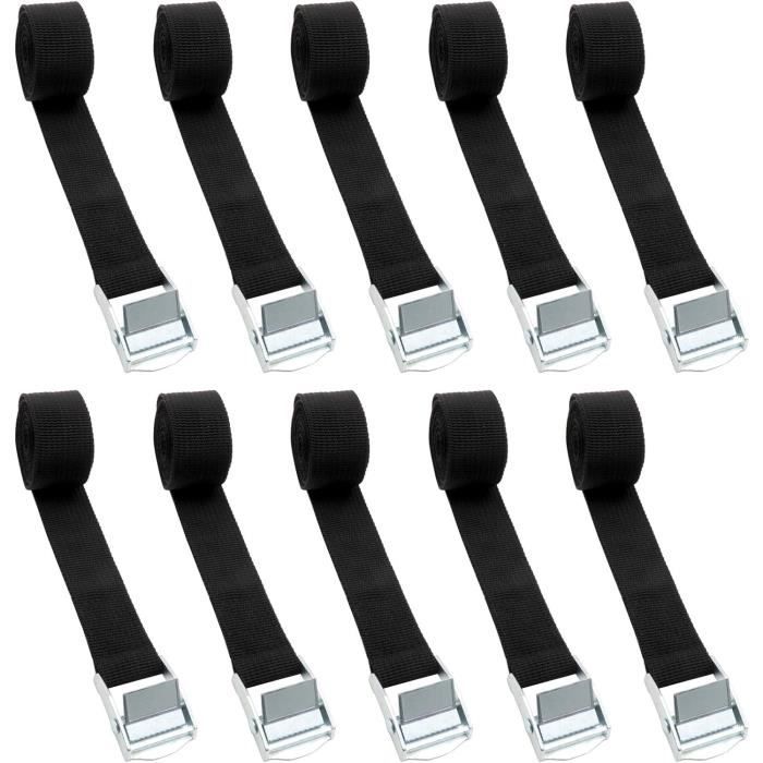 Geardeangloow Lot de 10 sangles d'arrimage Velcro pour vélo Rouge 2 x