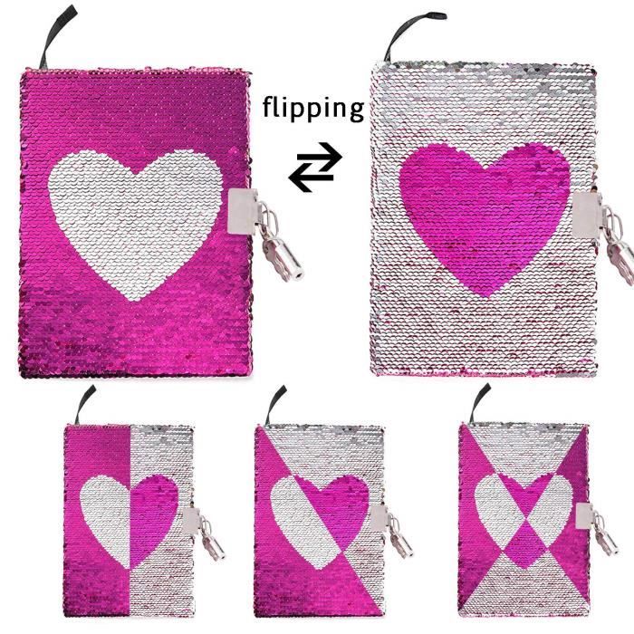 Journal Intime Avec Cadenas Pour Fille - Coffret Papeterie Creative - Stylo Pompon - Idée Cadeau
