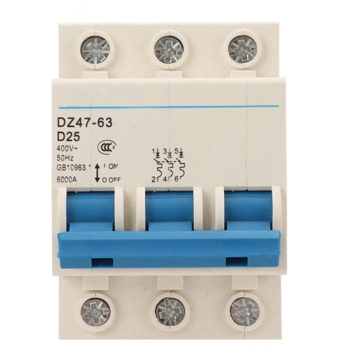 Jeffergarden DZ47-63 2 P Mini Disjoncteur Disjoncteur Interrupteur De Coupure 400vac 20a 78950309