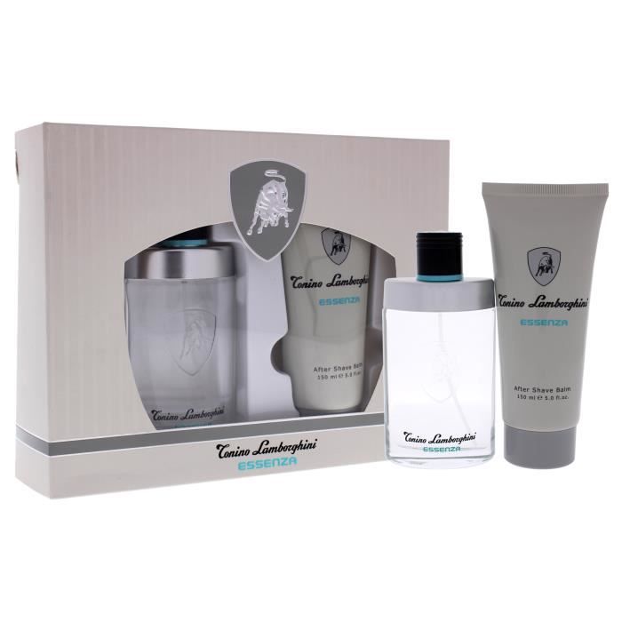 Coffret cadeau parfum homme - TONINO LAMBORGHINI - Essenza - 25 oz EDT - 5 oz baume après-rasage - Fruité