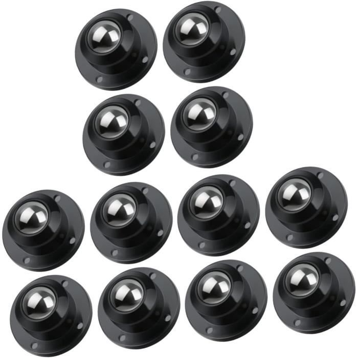 Roulettes De 1 à 2 Pouces, Ensemble De 4 Petites Roulettes En Caoutchouc Pour Meubles Robustes, Armoires, Mini Roulettes, Roue Pivotante Lisse Sans Bruit