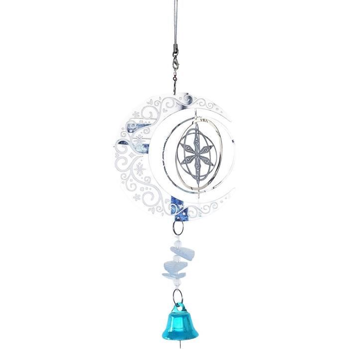 Carillon à Vent Yizunnu Métal - 40cm - Dragon Et Phénix - Pour Jardin Ou Intérieur