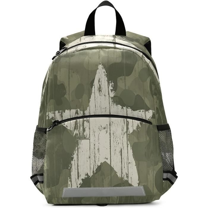 Sac Dos Pour Enfants Avec Motif Camouflage Militaire Et toiles