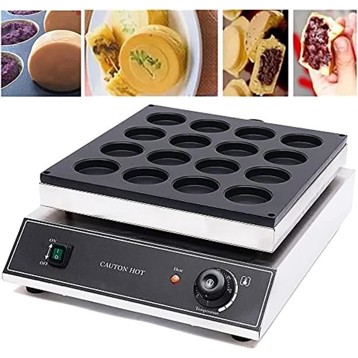 220V 1500W 6 unités Commercial Antiadhésif Électrique Gaufrier Gaufrier