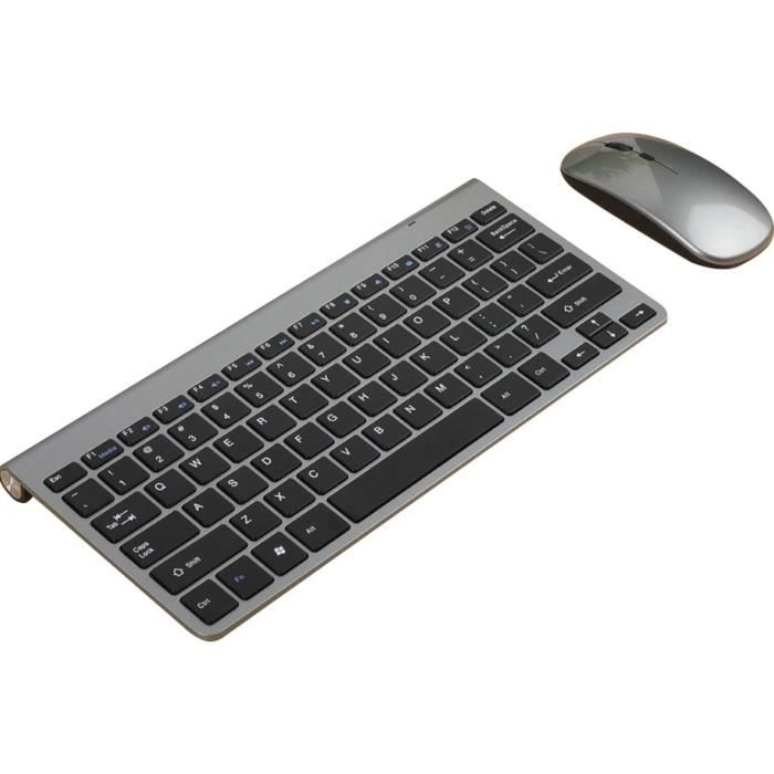 CATECK Combo Clavier Numérique Et Souris Mini 2.4G Sans Fil - Récepteur USB Pour PC Portable Et Ordinateur
