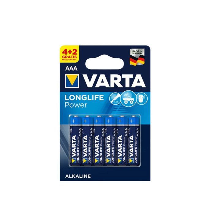 6 Piles LR03 AAA VARTA Alcaline - vue 2