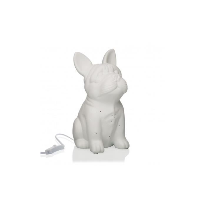 Lampe Chien Porcelaine Blanche Cdiscount Maison