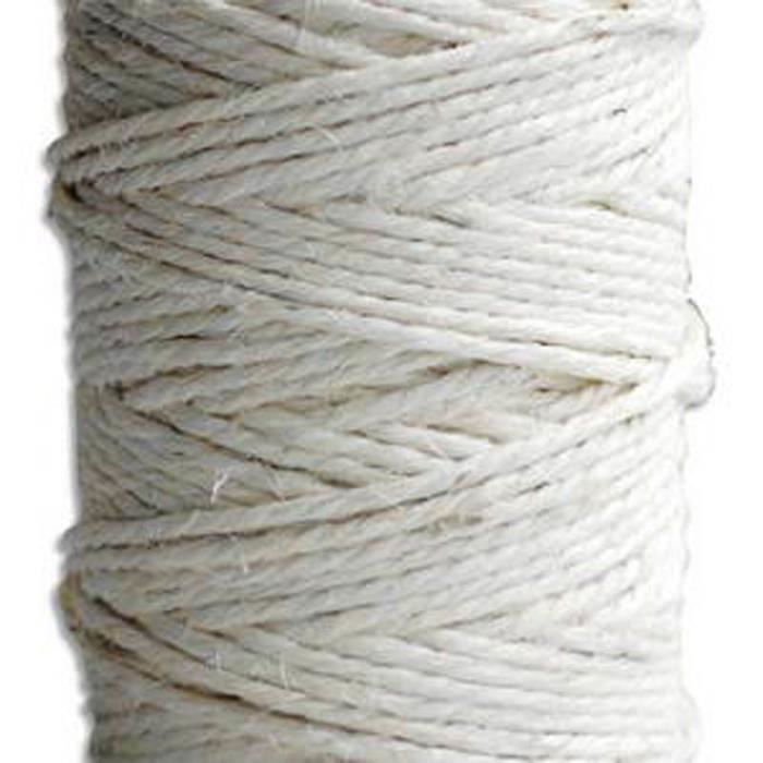 Ficelle En Lin Lisse écrue – Rouleau De 1 Kg, 3 Brins, Pour Charcuterie, Cuisine, Bricolage – TomPress