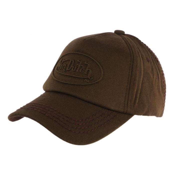 Homme marron vintage porté Aspect Cuir Casquette De Baseball Rapide Post 1st Classe