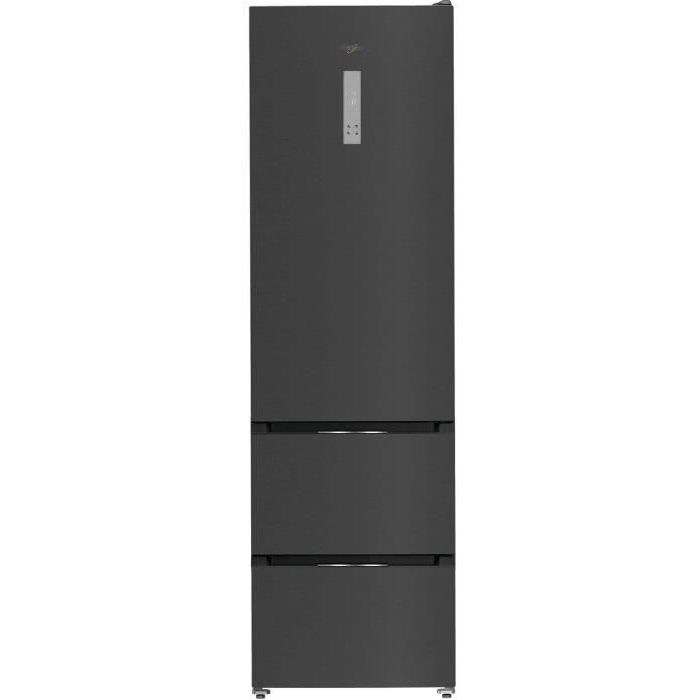 Réfrigérateur multiportes - WHIRLPOOL - WHKF6353XBR6E - 351 L - NoFrost - Classe C - Multiflow - 2035x595x663 - Dark Inox