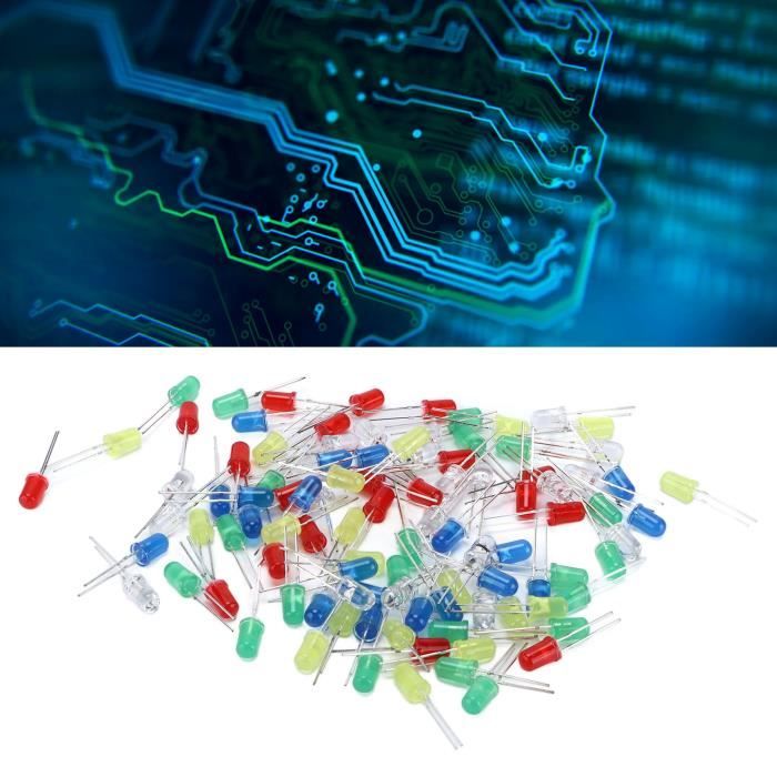 Lots De LEDs 3mm Et 5mm – Non Toxiques, Longue Durée – Pour Projets Scolaires Et Bricolage