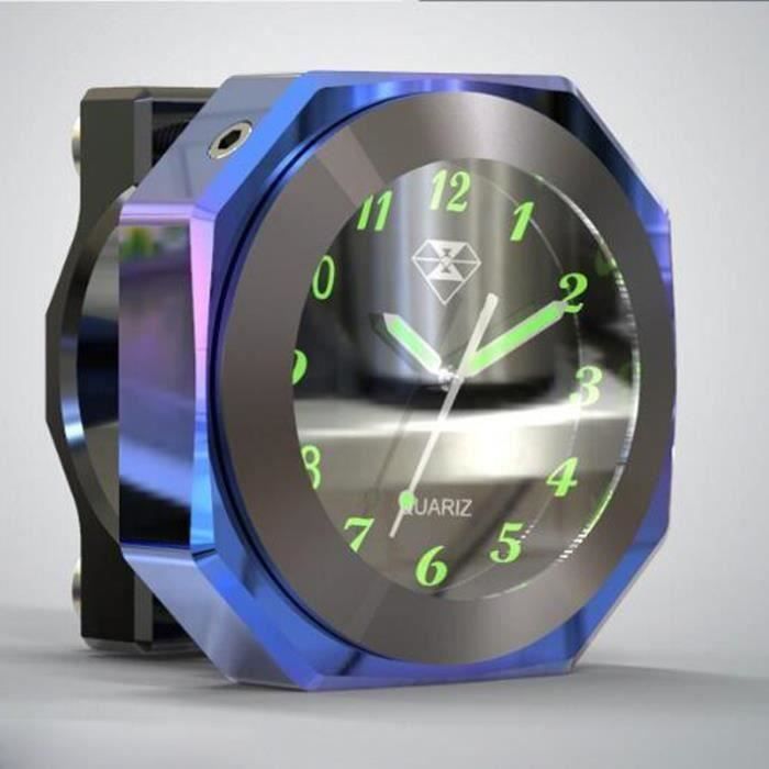 Horloge De Guidon Moto étanche Universelle - Argent, Pile Incluse, Montage Sur Guidon 7/8" à 1" | Fydun