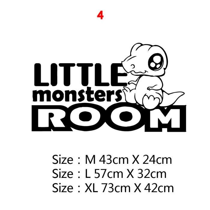 Autocollant Mural Vinyle Asriel (Undertale) - Noir, Thème Monstres, Neuf, Fait Aux USA