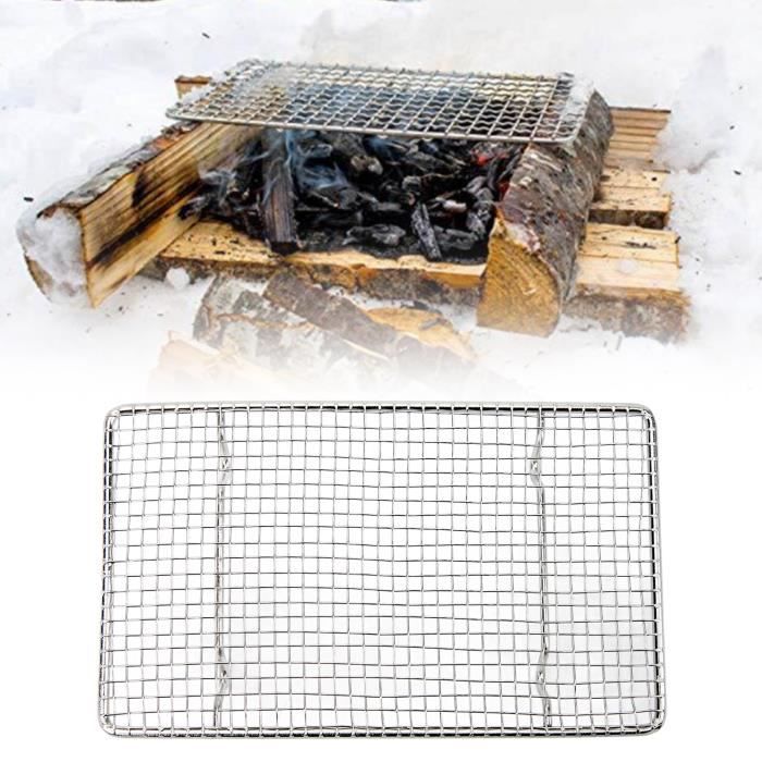 Grille Barbecue Inox Grille Barbecue VidaXL 60cm Acier Inoxydable - Grille Ronde Pour Cuisson Extérieure Accessoire Cuisson Extérieure