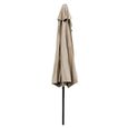casa.pro parasol (Ø300cm)(beige)(aluminium) manivelle - parasol - parasol de marché - parasol de jardin - jardin-1