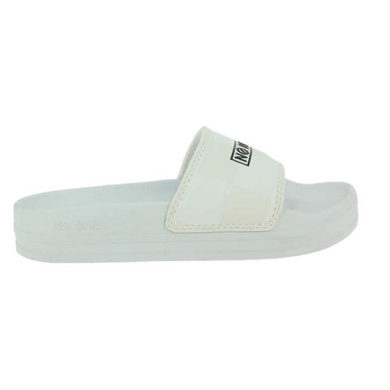 NO NAME Mules Sabots Jungle Slap Blanc Femme Blanc Cdiscount