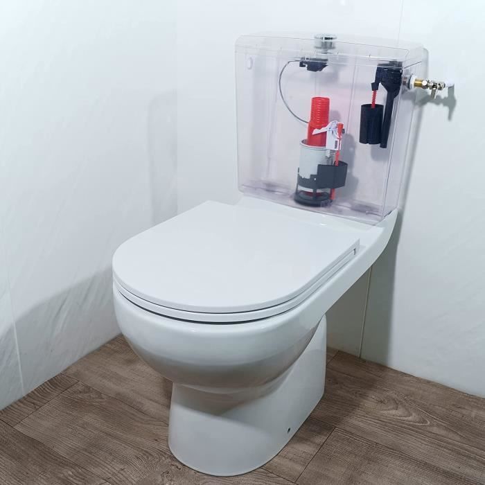 Wirquin 10723594 Chasse d'eau wc robinet flotteur à alimentation latérale  Topy, gris : : Bricolage